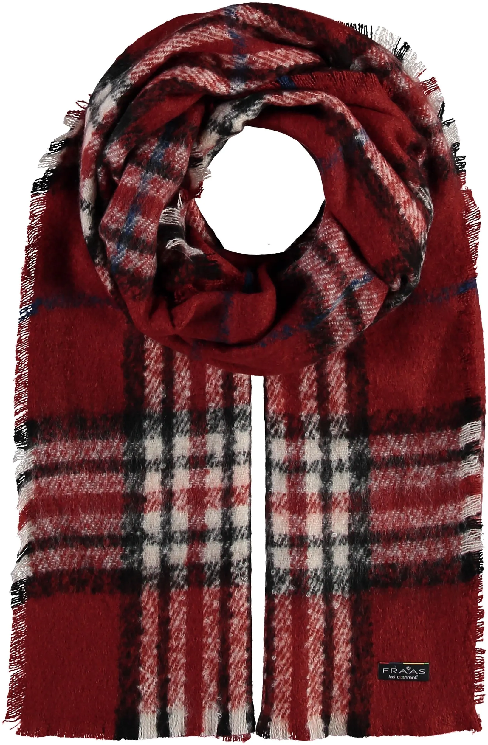 FRAAS Plaid Boucle Woven Scarf