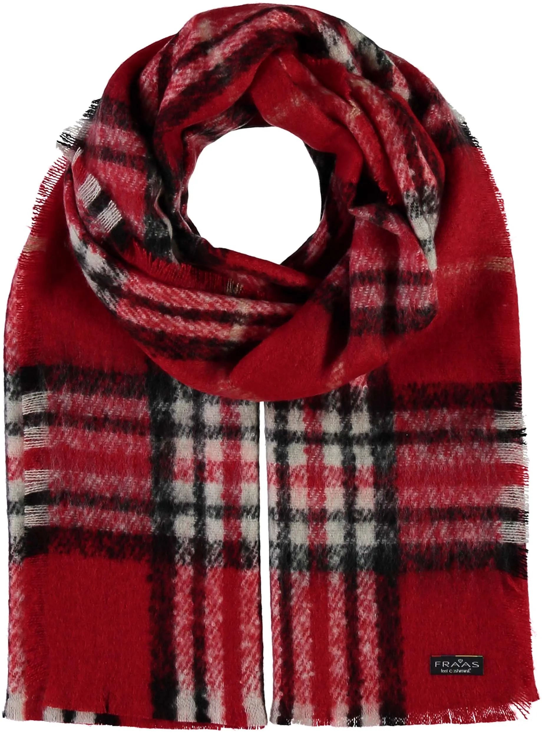 FRAAS Plaid Boucle Woven Scarf