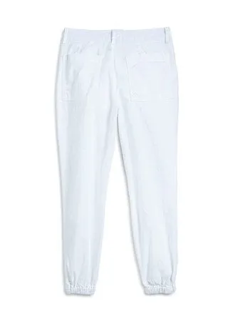 Frank & Eileen - Jameson Jogger in White Performance Linen