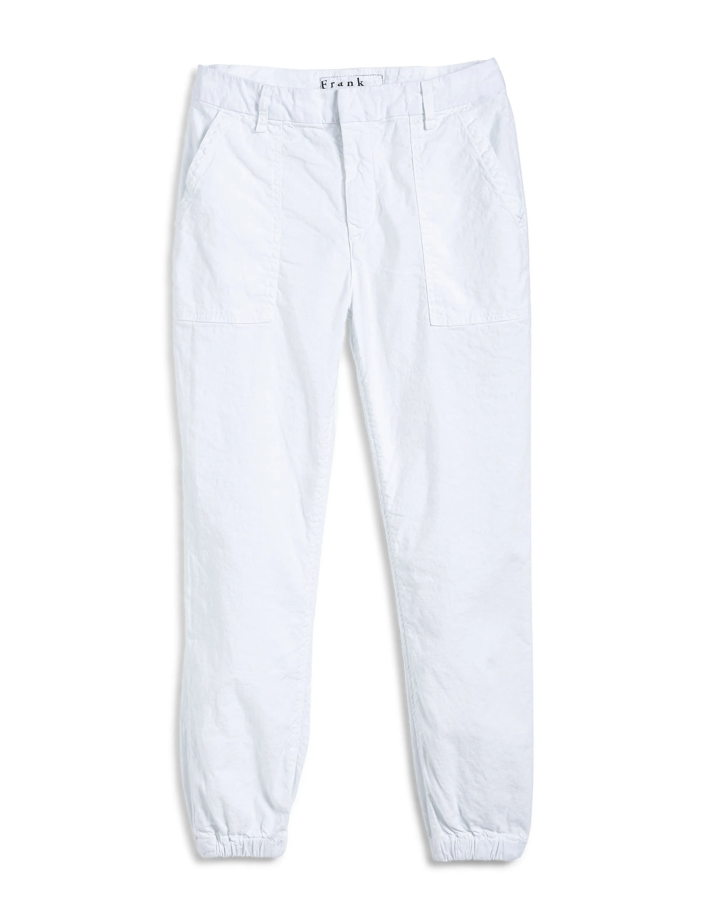 Frank & Eileen - Jameson Jogger in White Performance Linen