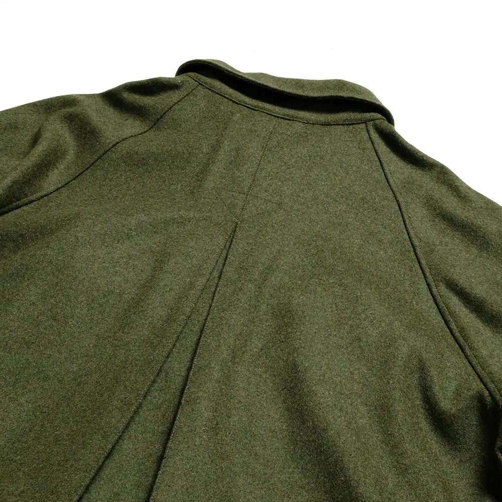 FRANK LEDER - Military Green Wool Long Coat - FL-022014