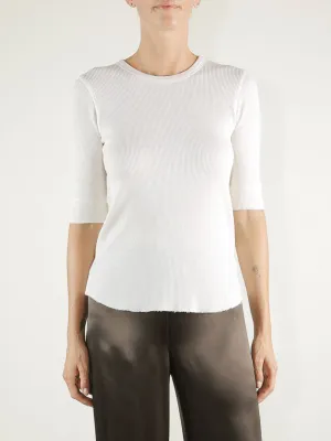 Giada Slim Crew in Thermal - Stone