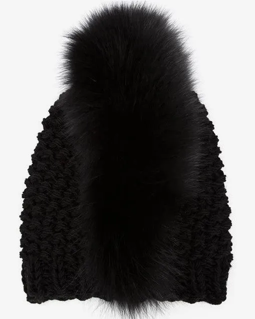 Gigi Burris | Fox Mohawk Beanie in Black - FINAL SALE