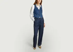 Gilets Gilet de tailleur denim denim Polo Ralph Lauren - Bleu - Femme