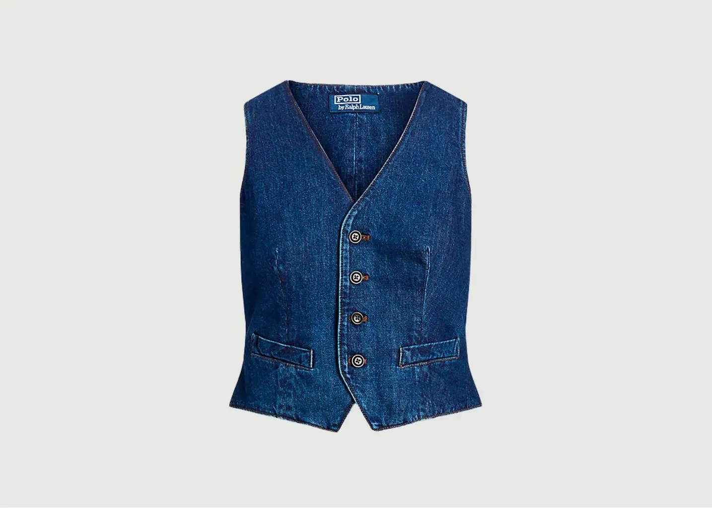 Gilets Gilet de tailleur denim denim Polo Ralph Lauren - Bleu - Femme