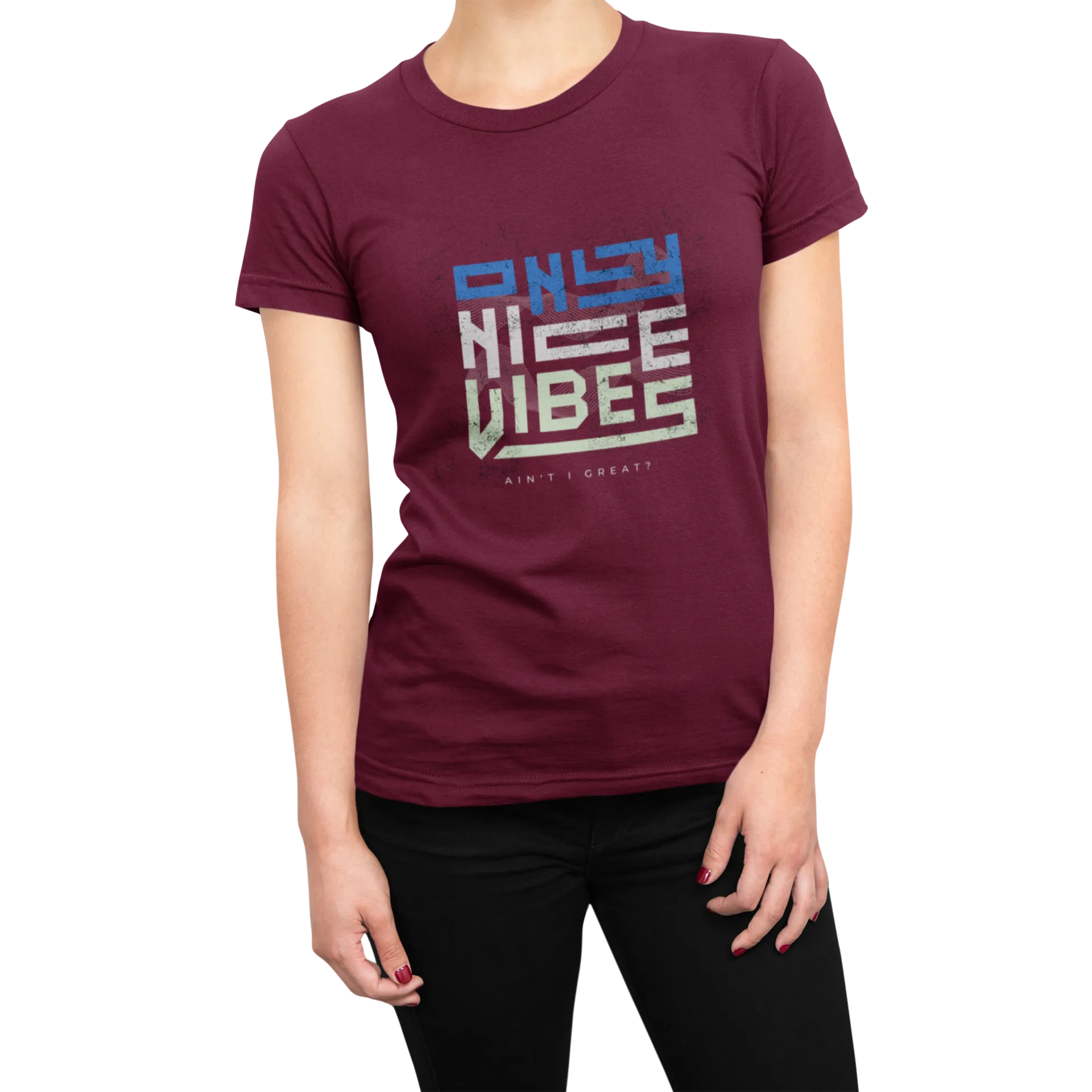 Good Vibes T Shirt for Women D39