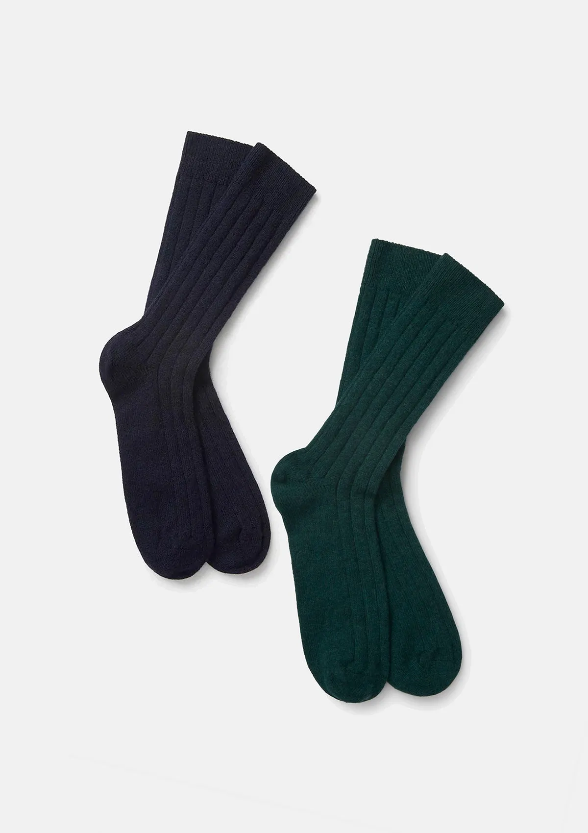 Green Cashmere Socks