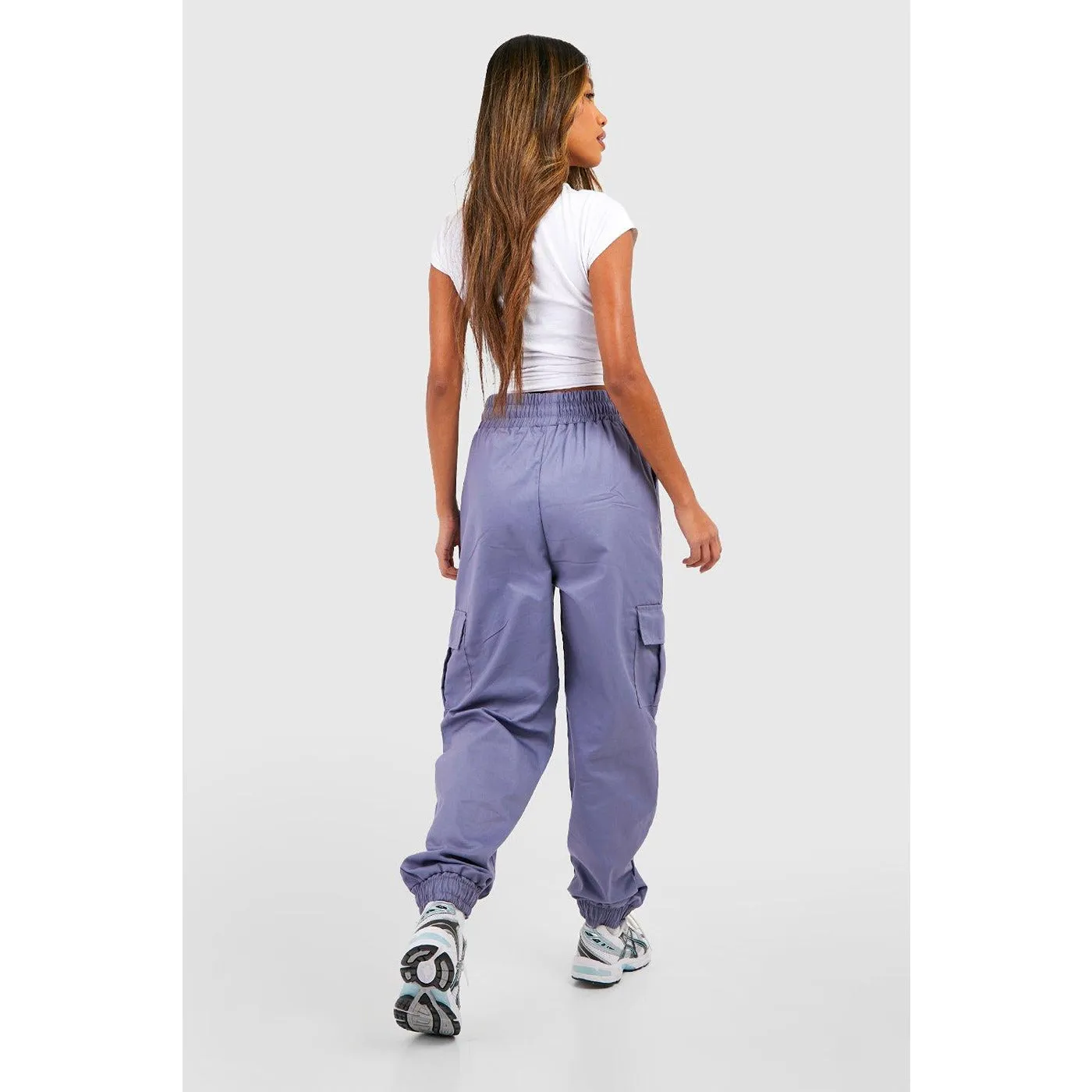 High Waisted Cargo Pocket Joggers