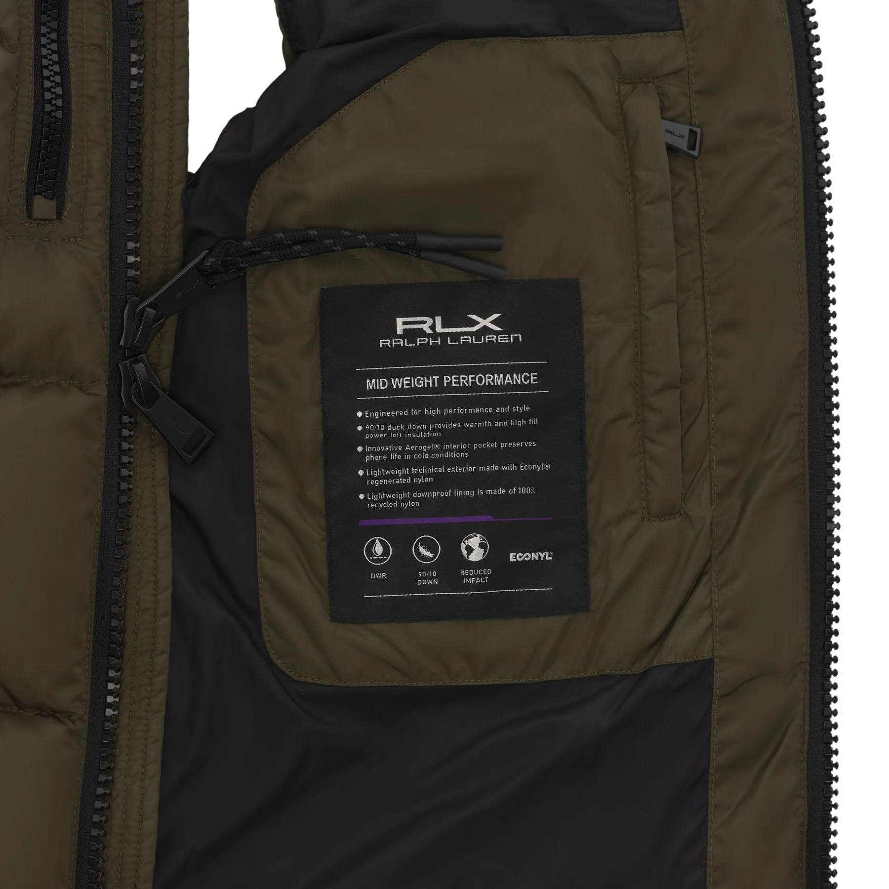 Hooded White Duck-Down Padded Gilet