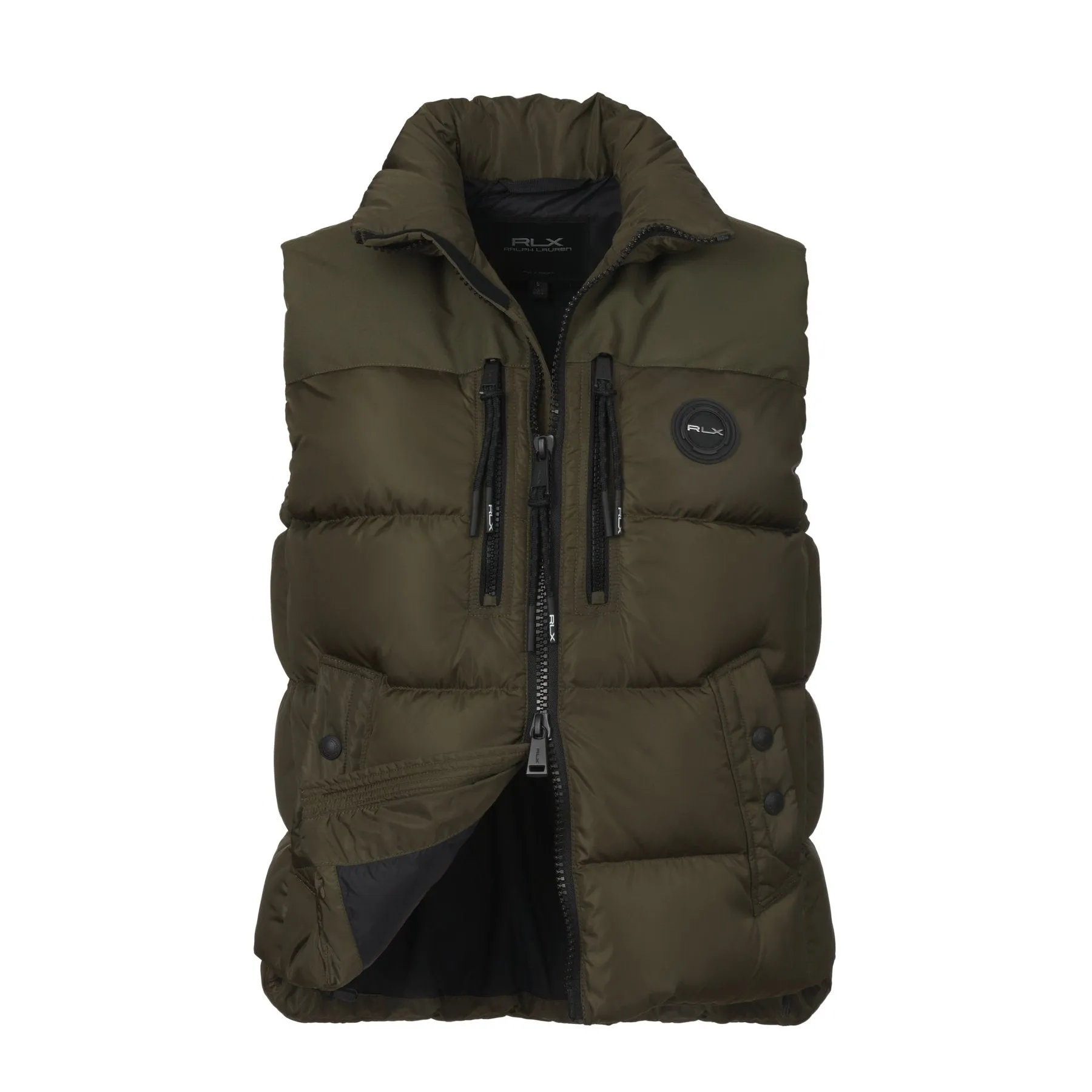 Hooded White Duck-Down Padded Gilet