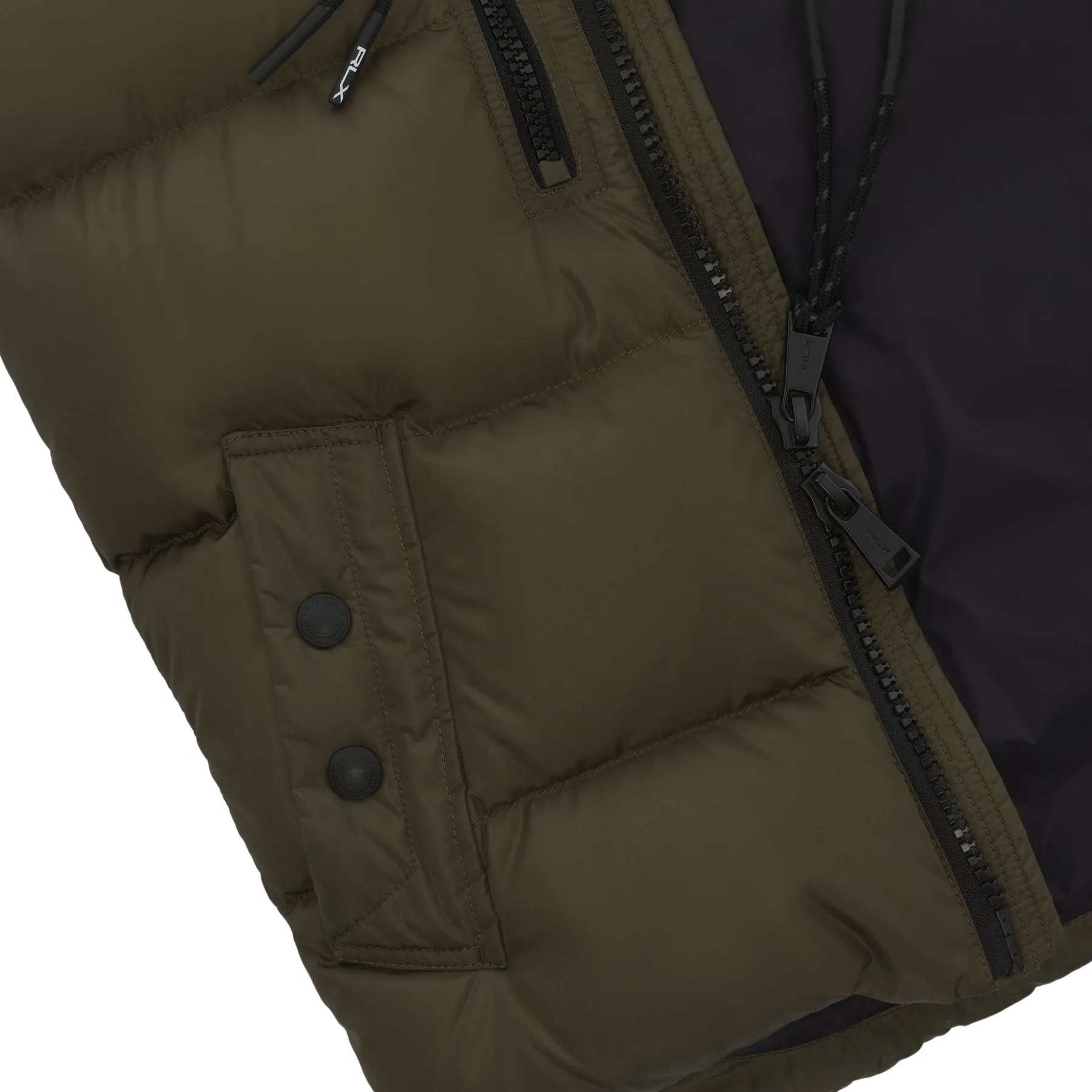 Hooded White Duck-Down Padded Gilet