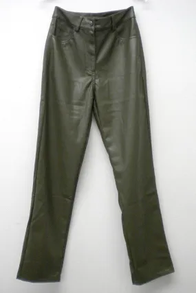 Illa Illa Vegan Leather Pants - Olive