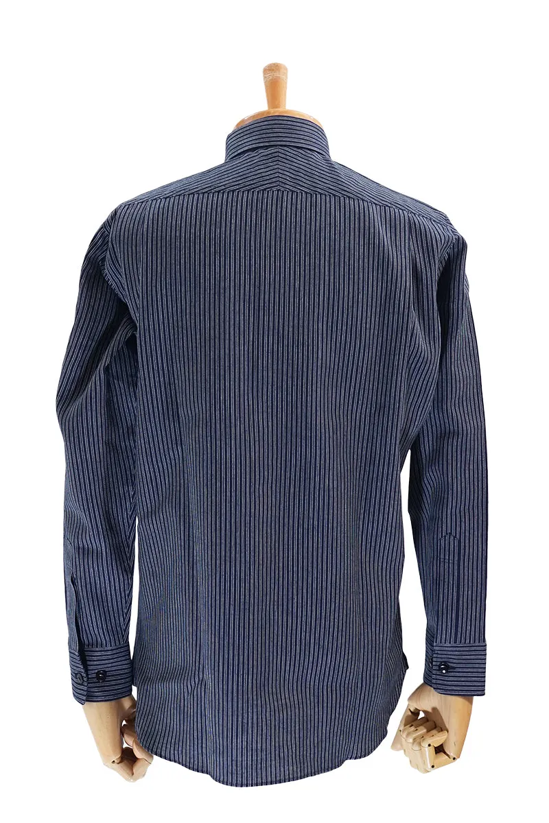 Indigo Stripe Work Shirt