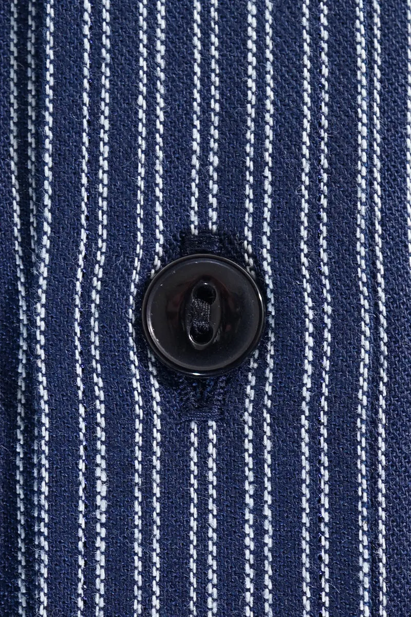 Indigo Stripe Work Shirt