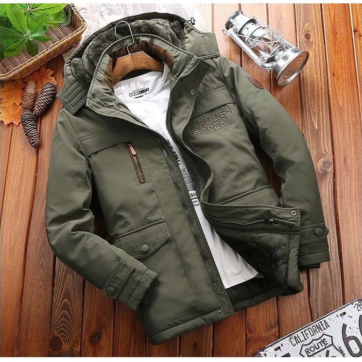 Insulated Multi-Pocket Windproof Parka