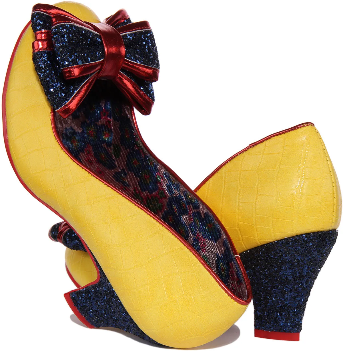 Irregular Choice Ban Joe Croc Effect In Yellow For Women