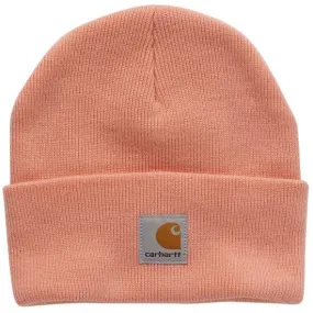 Kids Knit Beanie, Peach Amber