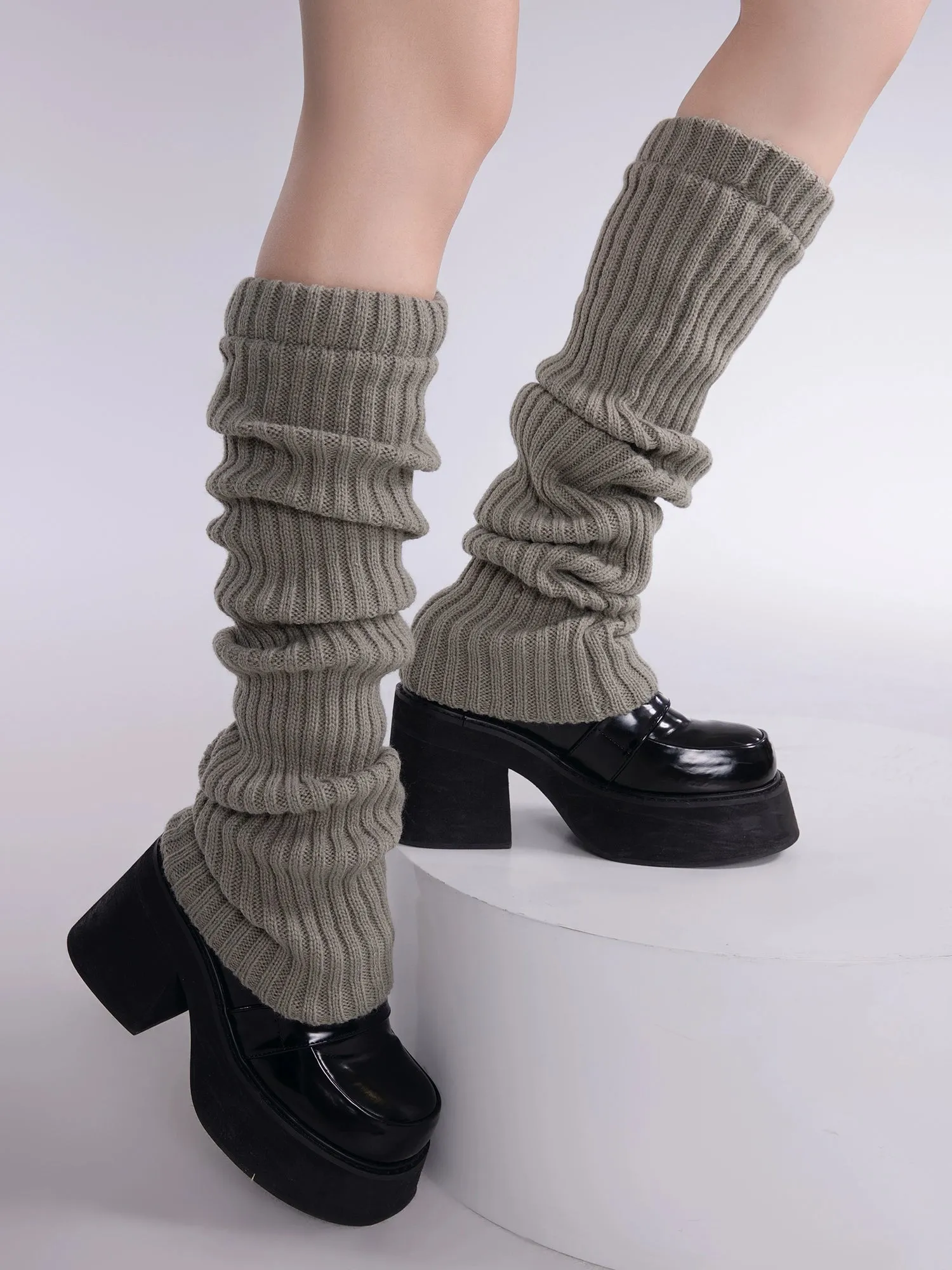 Knee Kissed Japanese Cute Girl JK Uniform Leg Warmers