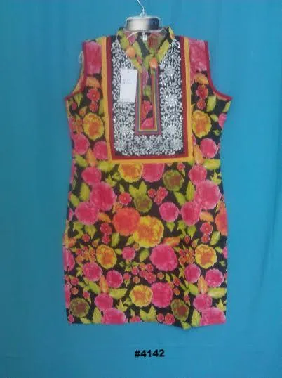 Kurti 4140 Tunic Shirt Blouse Medium Size Shirt Kameez Shieno