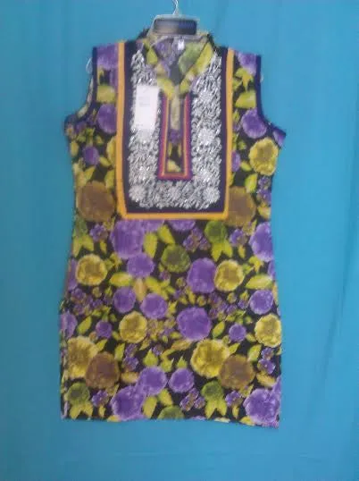 Kurti 4140 Tunic Shirt Blouse Medium Size Shirt Kameez Shieno