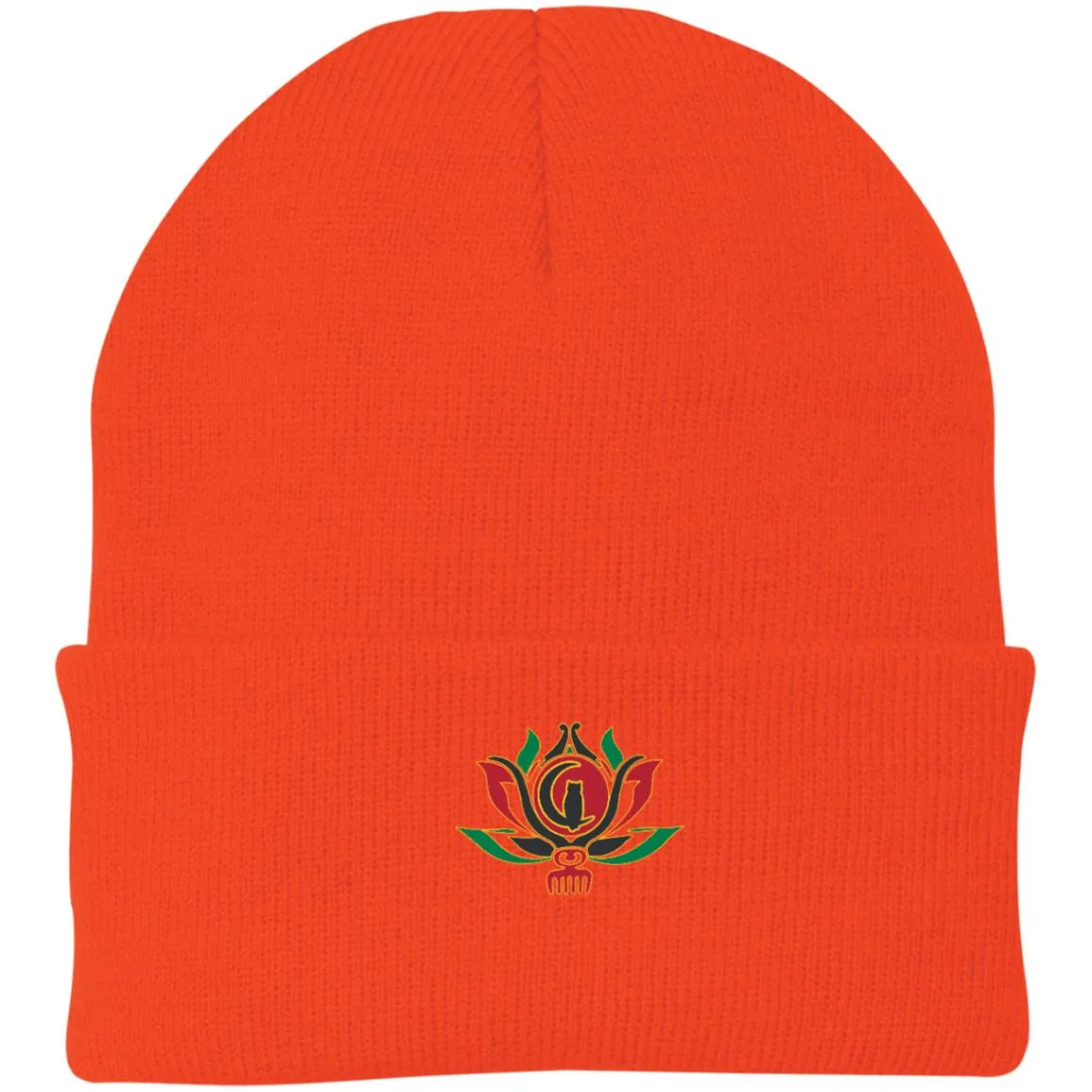 Kween Flower Knit Beanie Hat