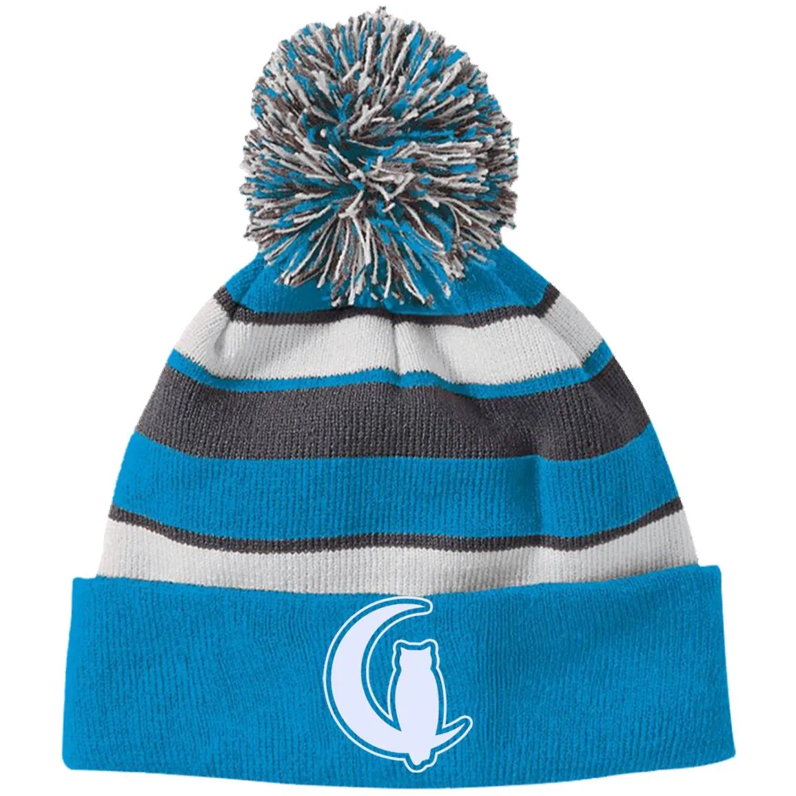 LaChouett WL Striped Beanie with Pom