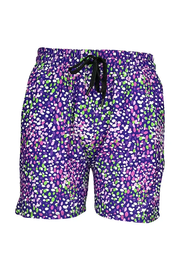 Lavender Confetti Jogger Shorts