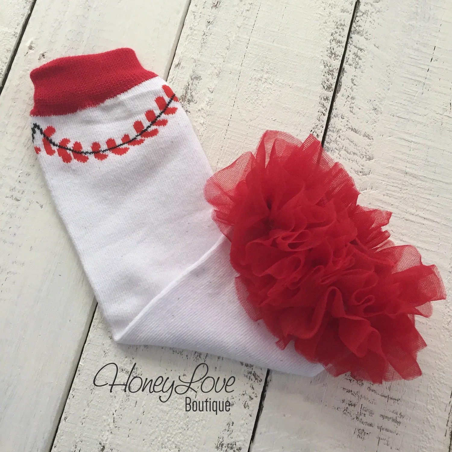 Leg Warmers - Baseball/Softball with or without red ruffle