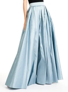 LIGHT BLUE TAFFETA BALL SKIRT