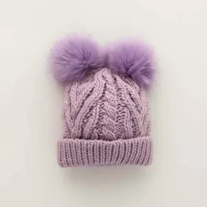 Lilac Fluffer Beanie Hat