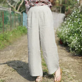 Linen Summer Autumn Women Casual Pants with Pockets SMM97233