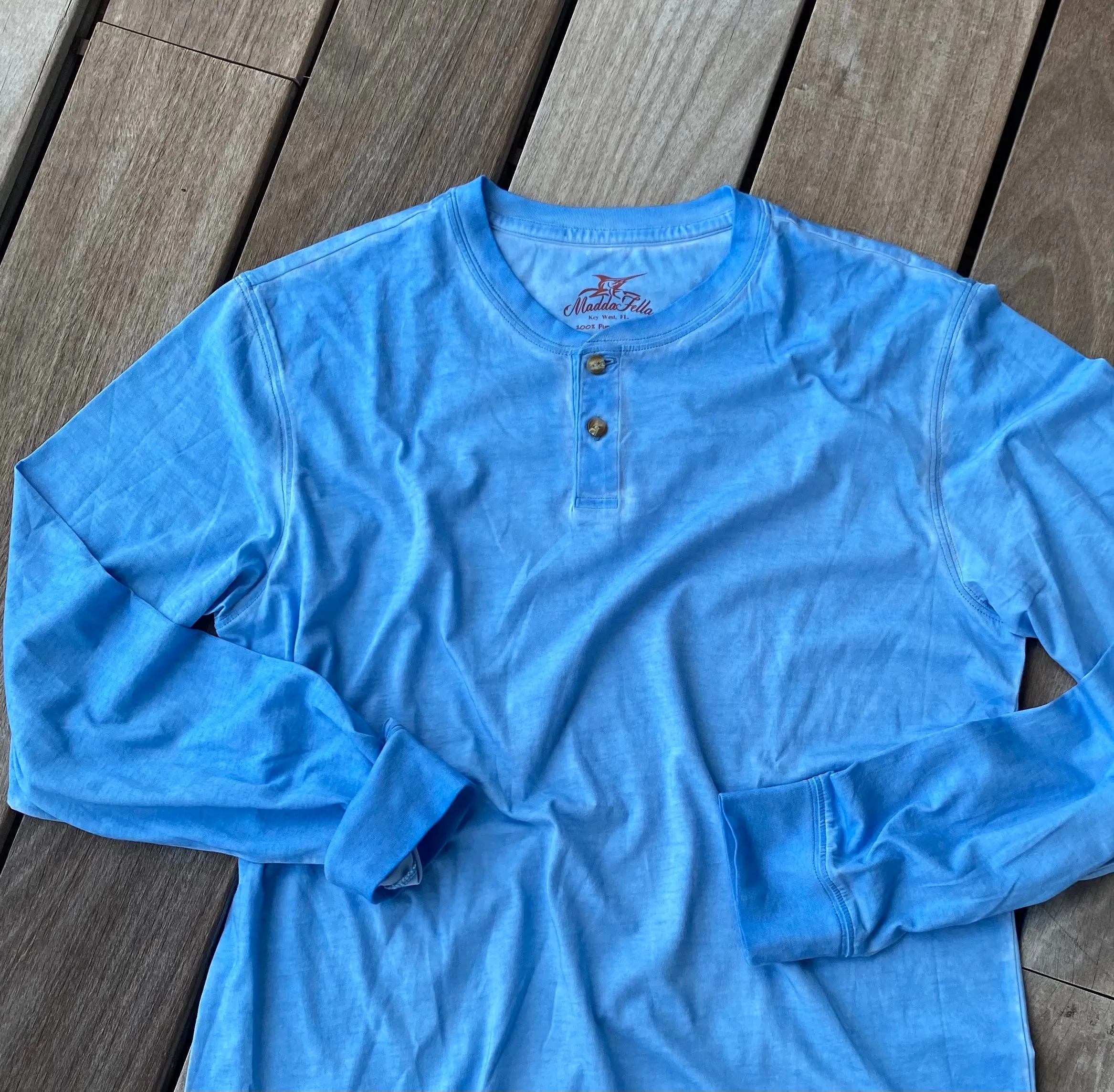 Long Sleeve Oil Wash Henley