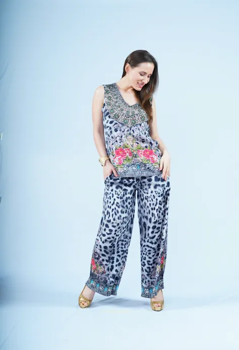 Lounge Set- Snow Leopard (Pants)