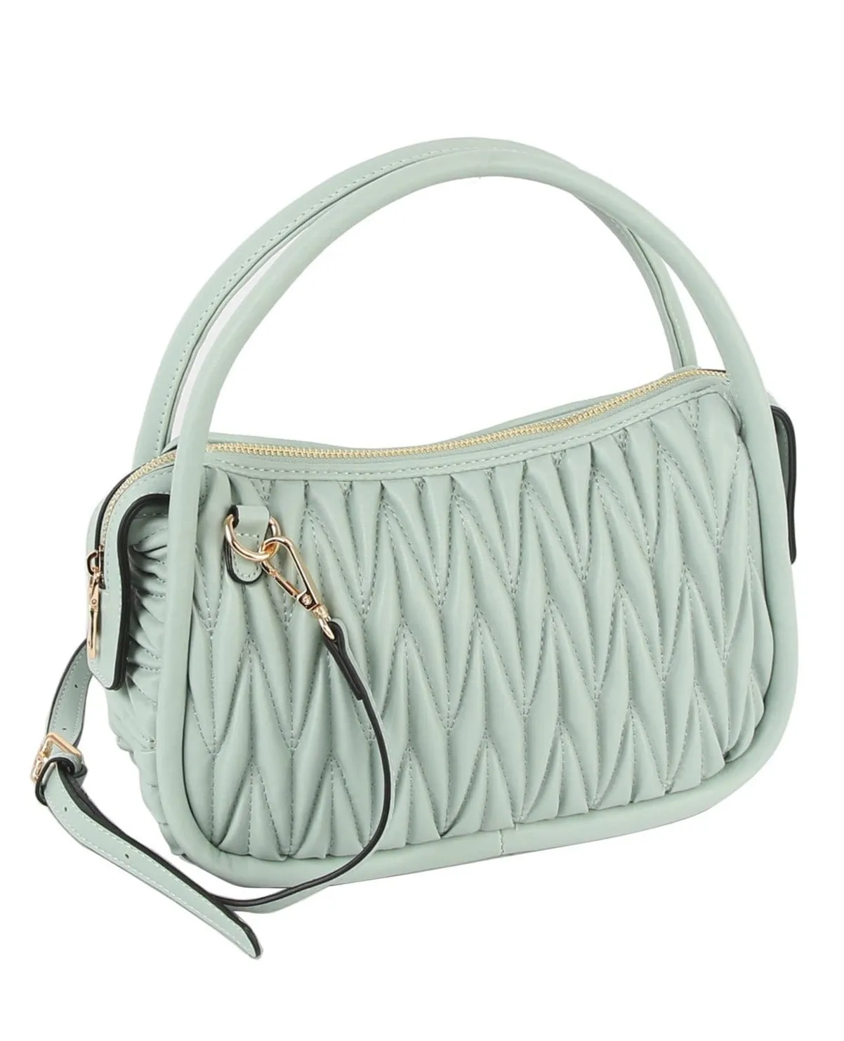 LP105Z Arielle Quilted Matelassé Handbag/Crossbody