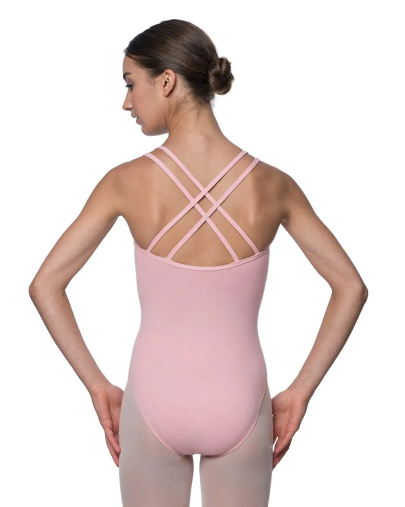 Lulli Dancewear Yvette Double Strap Criss Cross Back Camisole Leotard - LUB206 Womens