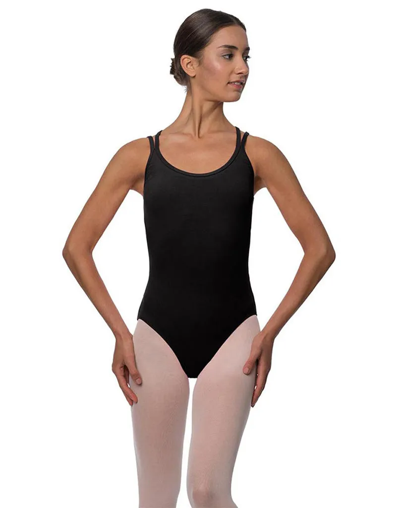 Lulli Dancewear Yvette Double Strap Criss Cross Back Camisole Leotard - LUB206 Womens