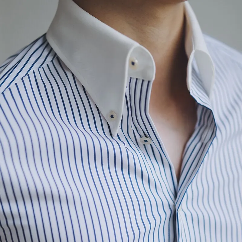 Masculina Casual Striped Shirt