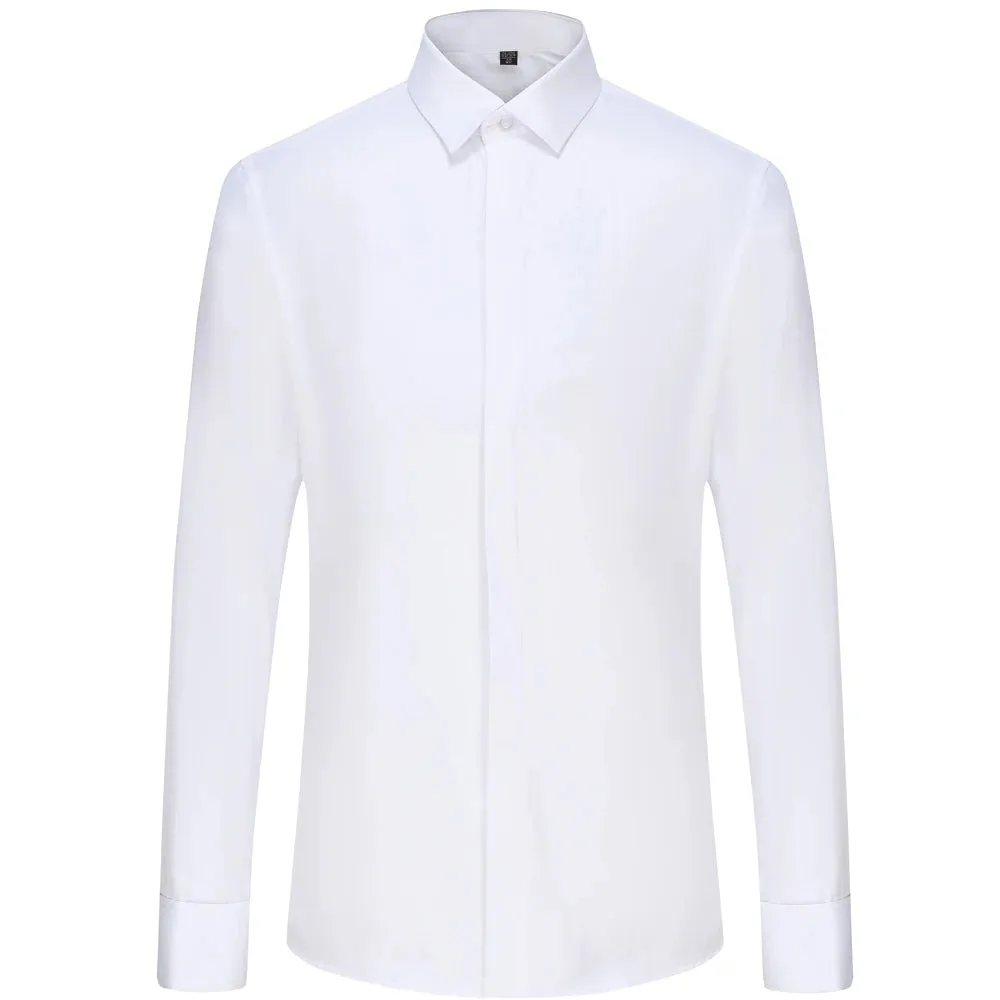 MC - Classic French Cuff Shirt: White, standard-fit, long sleeve, perfect for office wear