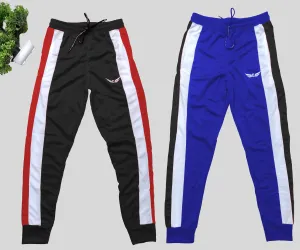 Men Colorblock Black/Blue Joggers (Pack of 2)