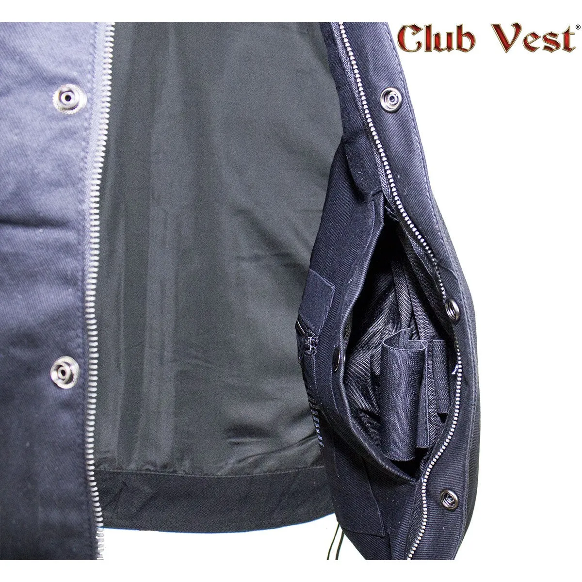 Men's Denim Gun Pocket Vest by Club Vest