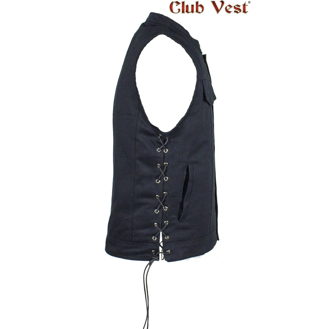 Men's Denim Gun Pocket Vest by Club Vest