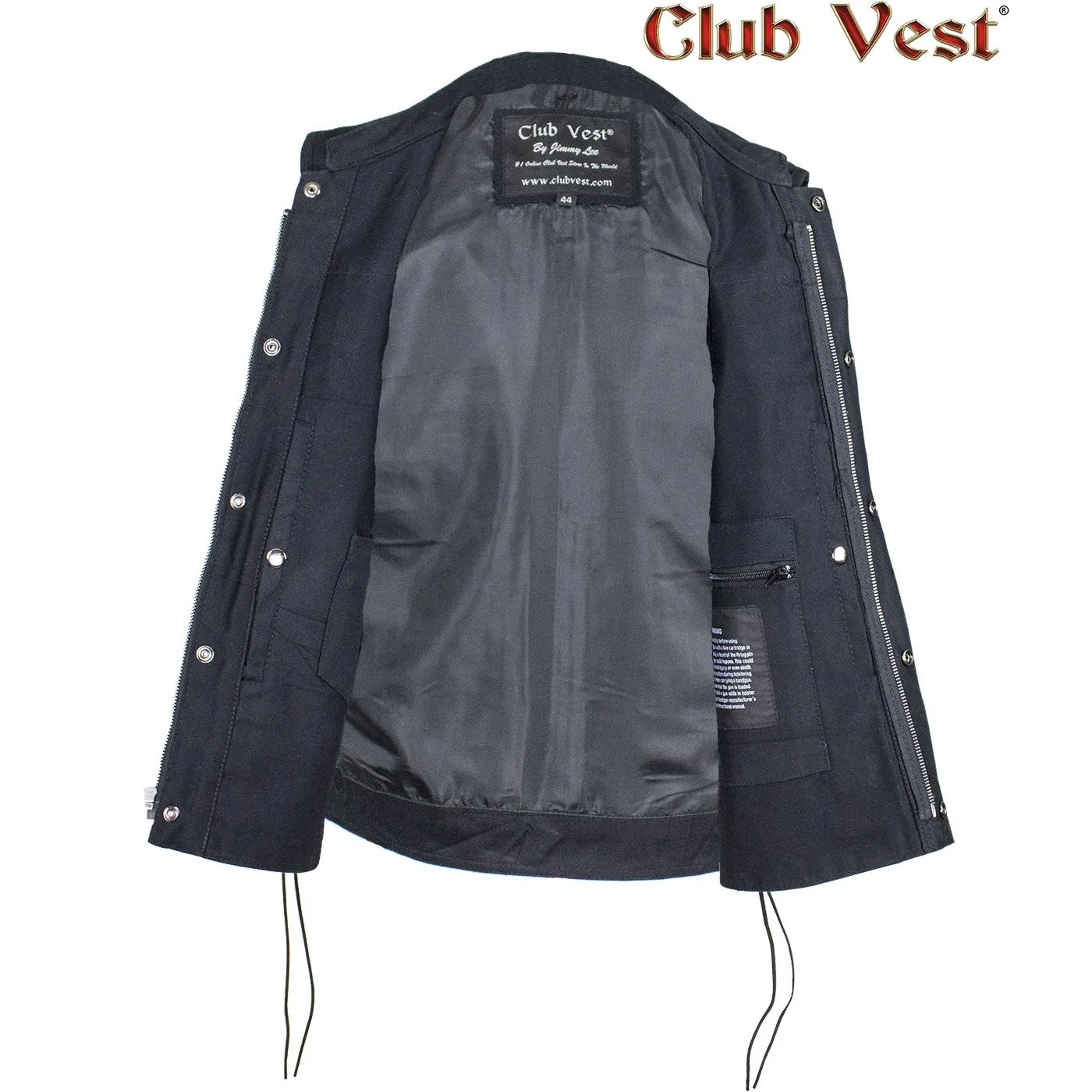 Men's Denim Gun Pocket Vest by Club Vest