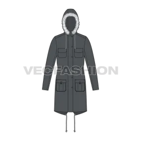 Mens Fishtail Parka Coat