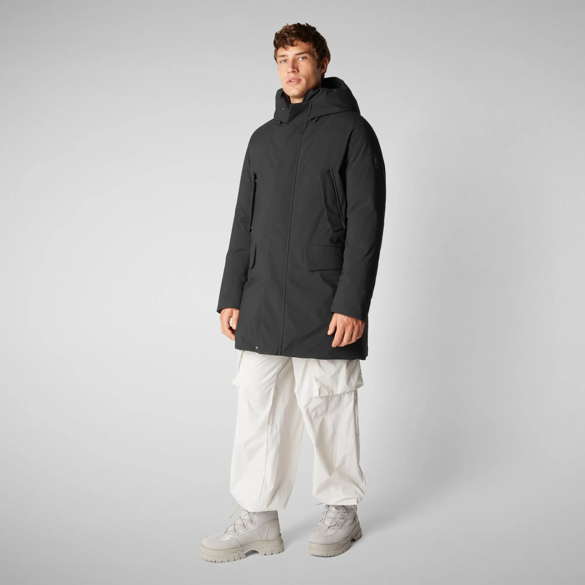 Men's  hooded parka Wilson in black