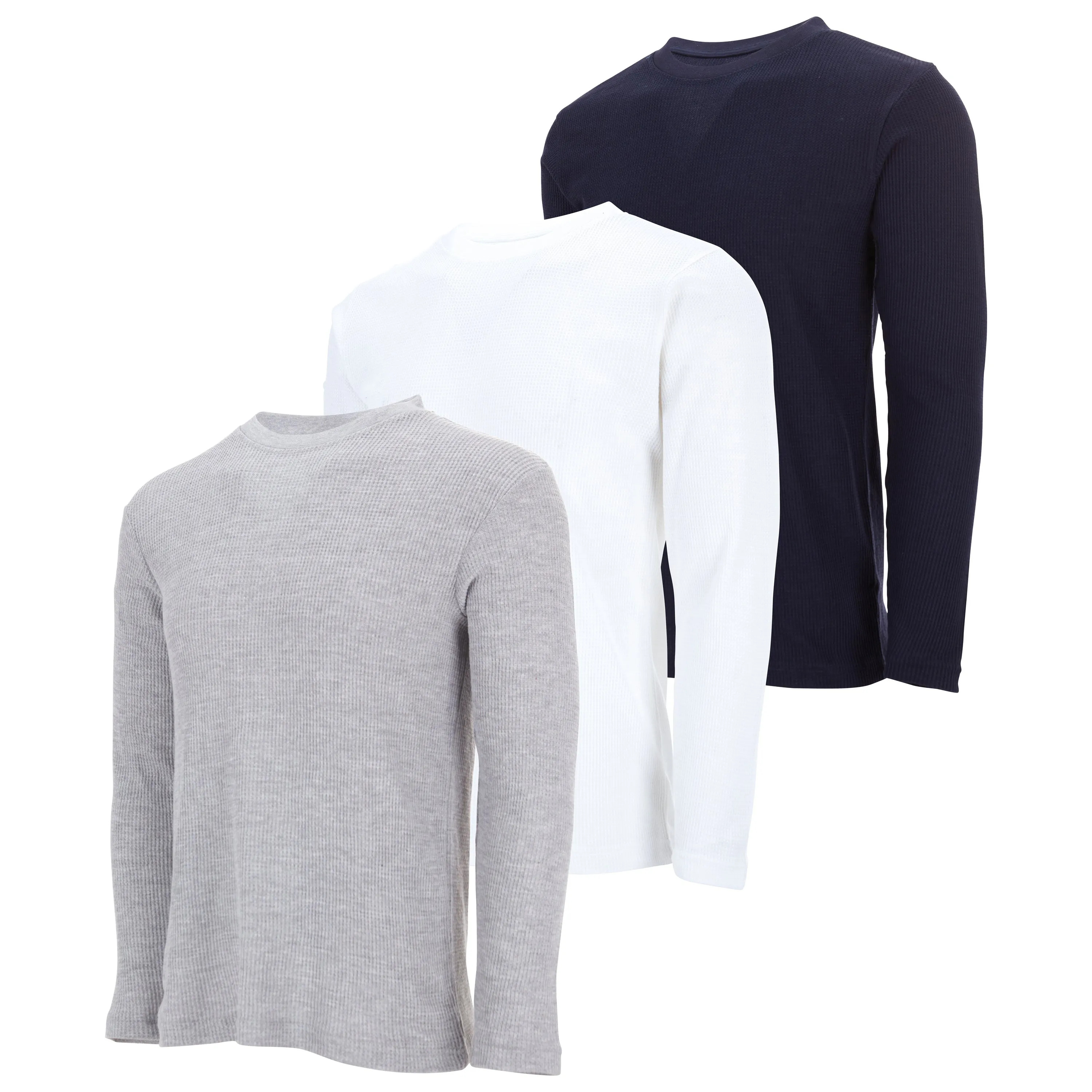 Mens Thermal Long Sleeve Shirt - Henley Top Base Layer for Tshirts & Jackets - Lightweight Thermal Shirt Mens - 3 & 4 Pack