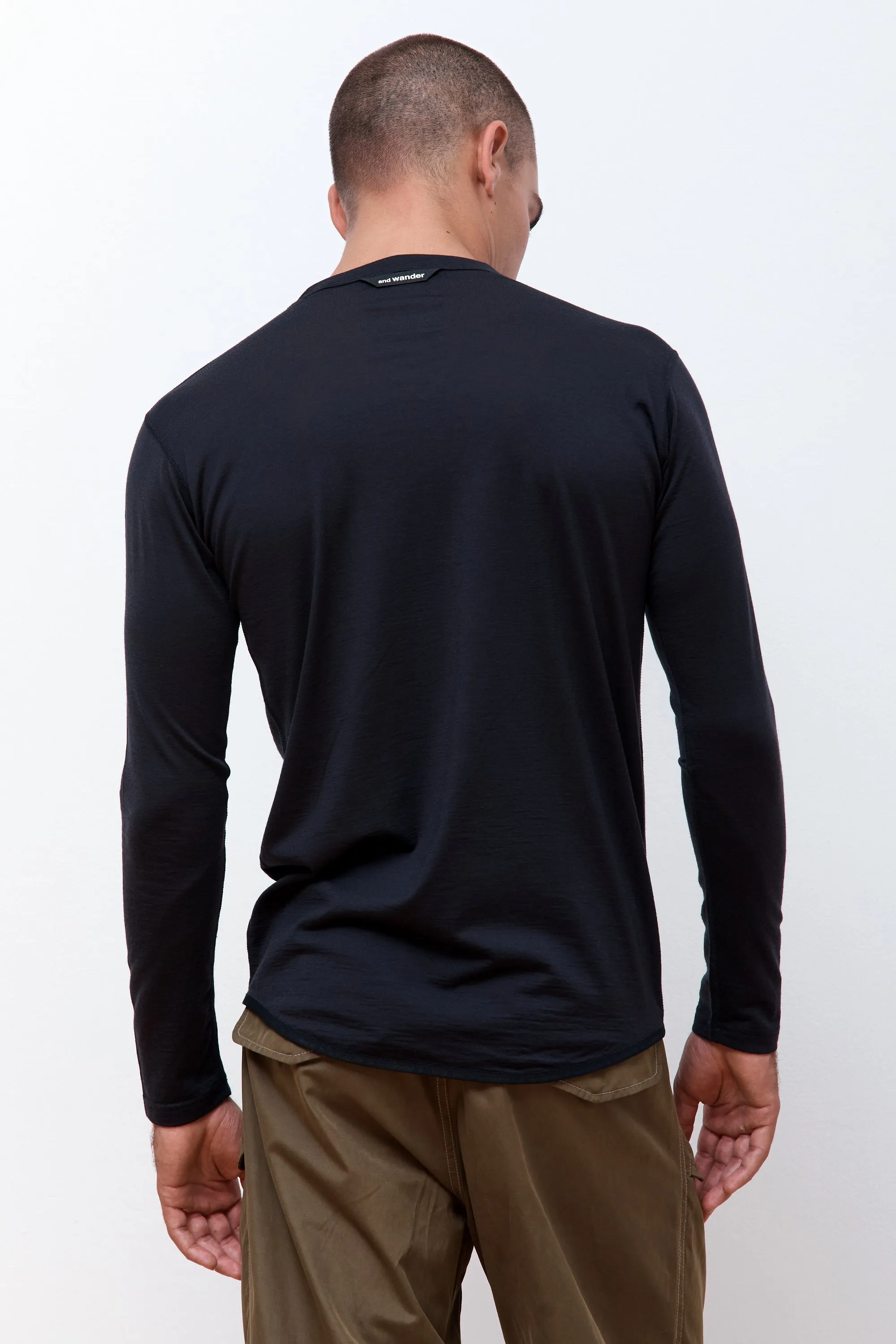 Merino Base LS T Black