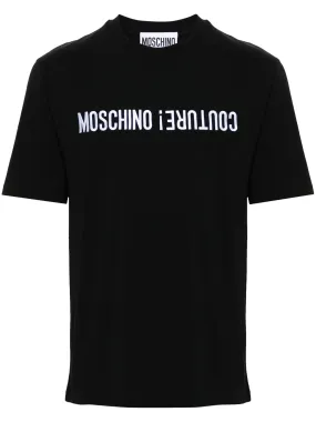 MOSCHINO LOGO-PRINT COTTON T-SHIRT