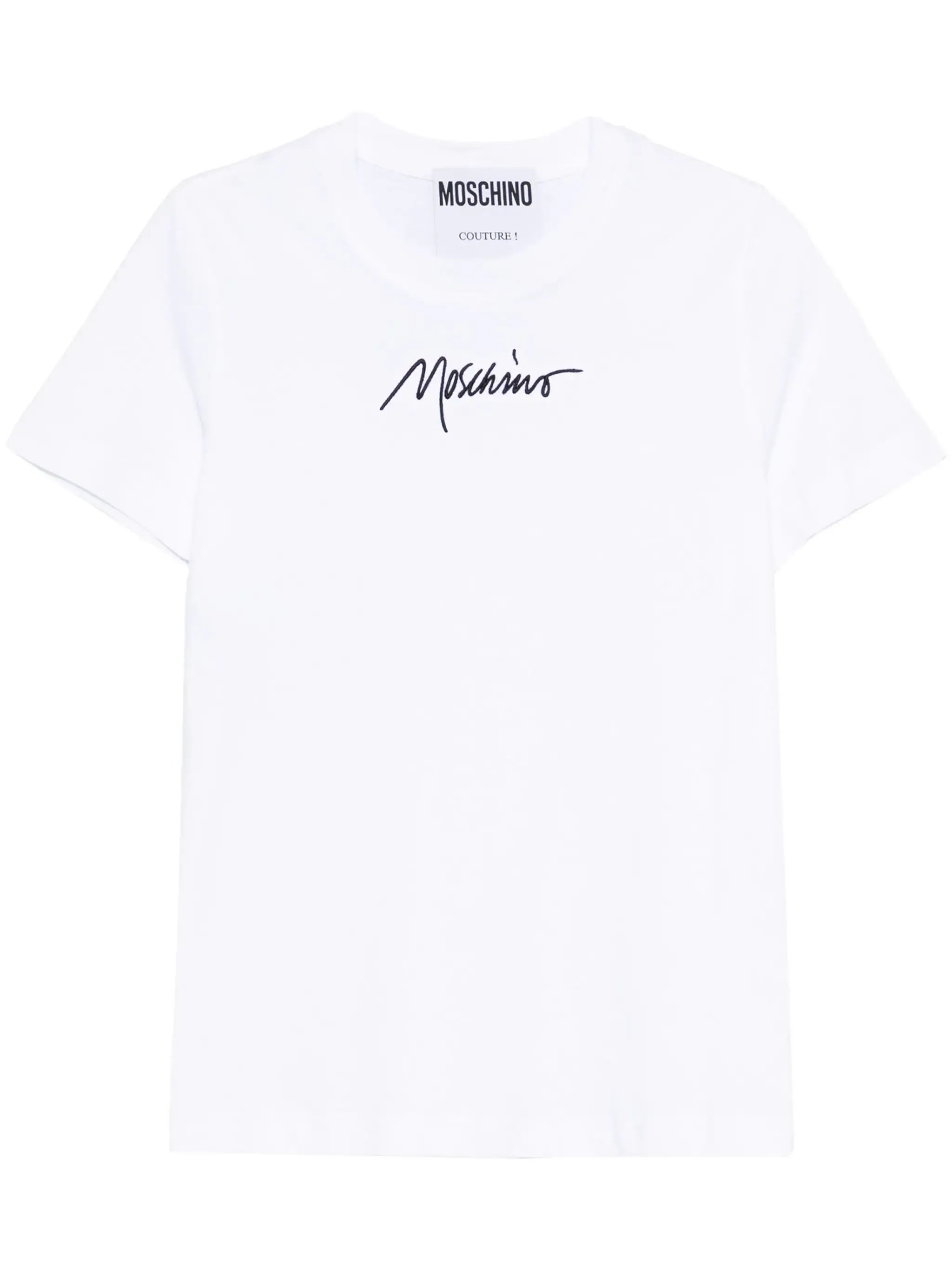 MOSCHINO T-SHIRT WITH EMBROIDERED LOGO