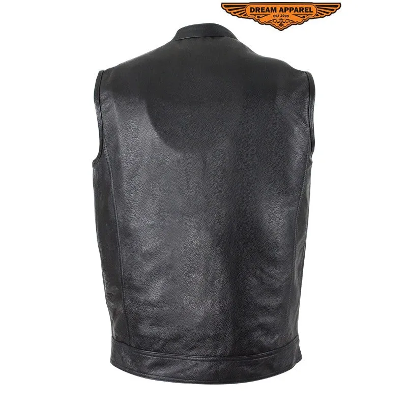 Motorcycle Club Vest With Zipper