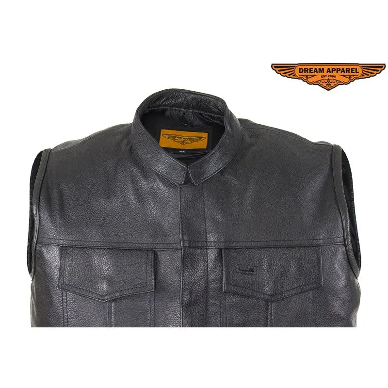 Motorcycle Club Vest With Zipper